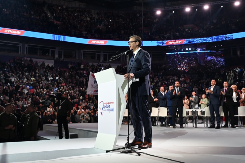 Predsednik Srbije Aleksandar Vucic hvala vam sto ste sacuvali Srbiju