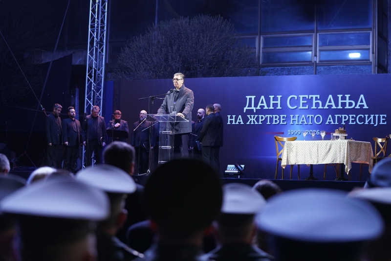 Председник Србије Александар Вучић изјавио је на обележавању Дана сећања на страдале у НАТО агресији 1999. године, да сваки рат који се сада води у свету, као и свако насиље и поништавање принципа и закона није почело јуче, већ 24. марта 1999. нападом на Србију.