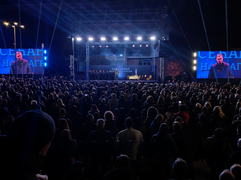 Председник Србије Александар Вучић изјавио је на обележавању Дана сећања на страдале у НАТО агресији 1999. године, да сваки рат који се сада води у свету, као и свако насиље и поништавање принципа и закона није почело јуче, већ 24. марта 1999. нападом на Србију.