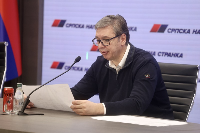 Predsednik Srbije Aleksandar Vucic jedva smo danas izbegli ogromno zlo
