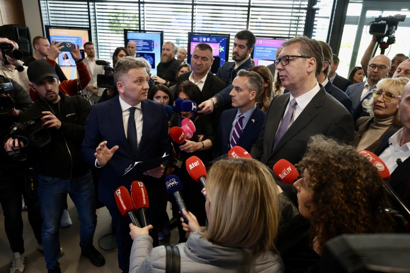 Predsednik Srbije Aleksandar Vucic data centar dobio sertifikat najviseg nivoa bezbednosti