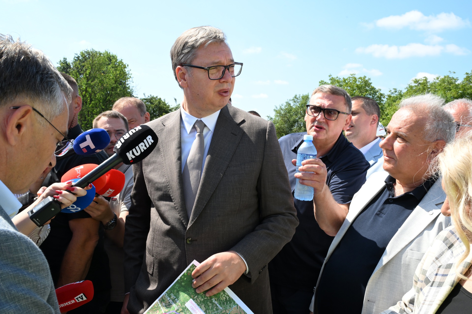 Predsednik Srbije Aleksandar Vucic most kod Svilajnca bice zavrsen za manje od dve godine