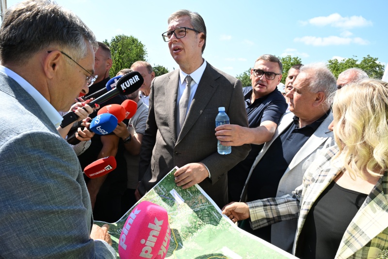 Predsednik Srbije Aleksandar Vucic most kod Svilajnca bice zavrsen za manje od dve godine