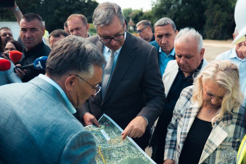 Predsednik Srbije Aleksandar Vucic most kod Svilajnca bice zavrsen za manje od dve godine