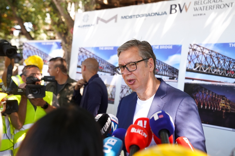 Predsednik Srbije Aleksandar Vucic Stari zeleznicki most bice najmodernija atrakcija