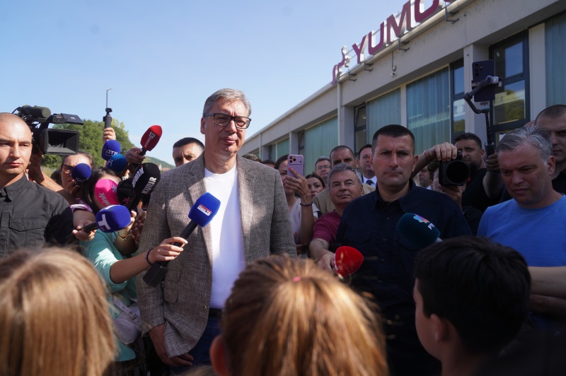 Predsednik Srbije Aleksandar Vucic Vucic Posle 50 godina radimo puteve u kursumlijskom kraju