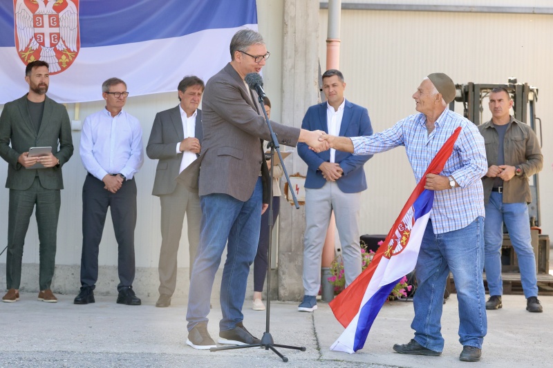 Predsednik Srbije Aleksandar Vucic Do kraja godine krecu radovi na vodovodu za Brus