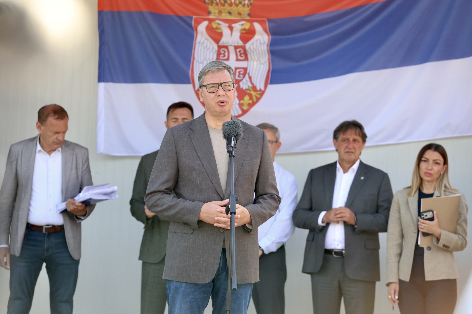Predsednik Srbije Aleksandar Vucic Do kraja godine krecu radovi na vodovodu za Brus